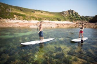 Stand Up Paddle Boarding (SUP) at Ouaisne, St Brelade