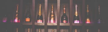 Champagne bottles - panorama