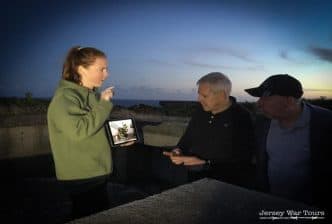 bunkers at night